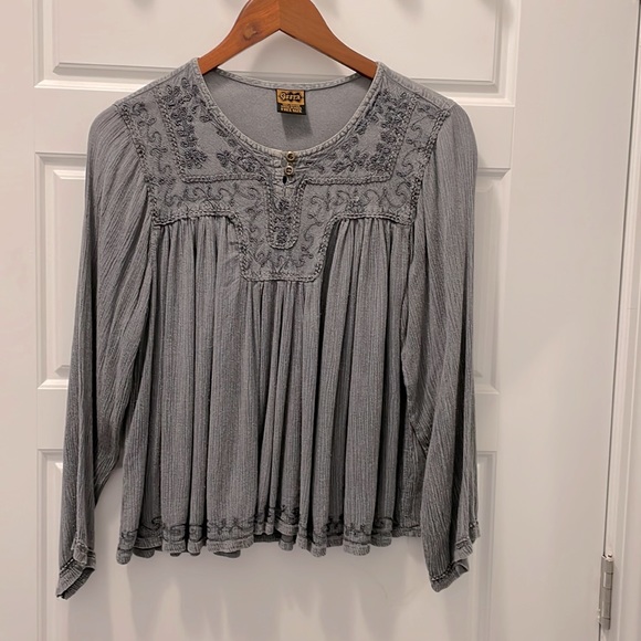 GEETA Tops - GEETA Indian free size pewter top
